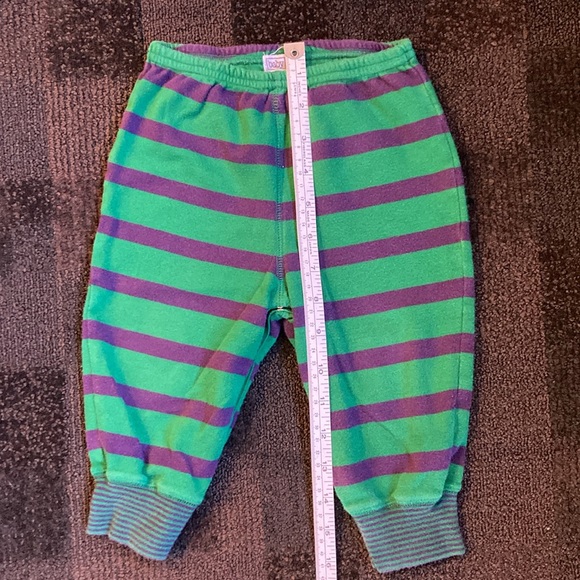 Vintage Baby Gap 6-piece Dress Pants Socks Shoes Striped Green & Purple 12-18 m - Picture 11 of 16
